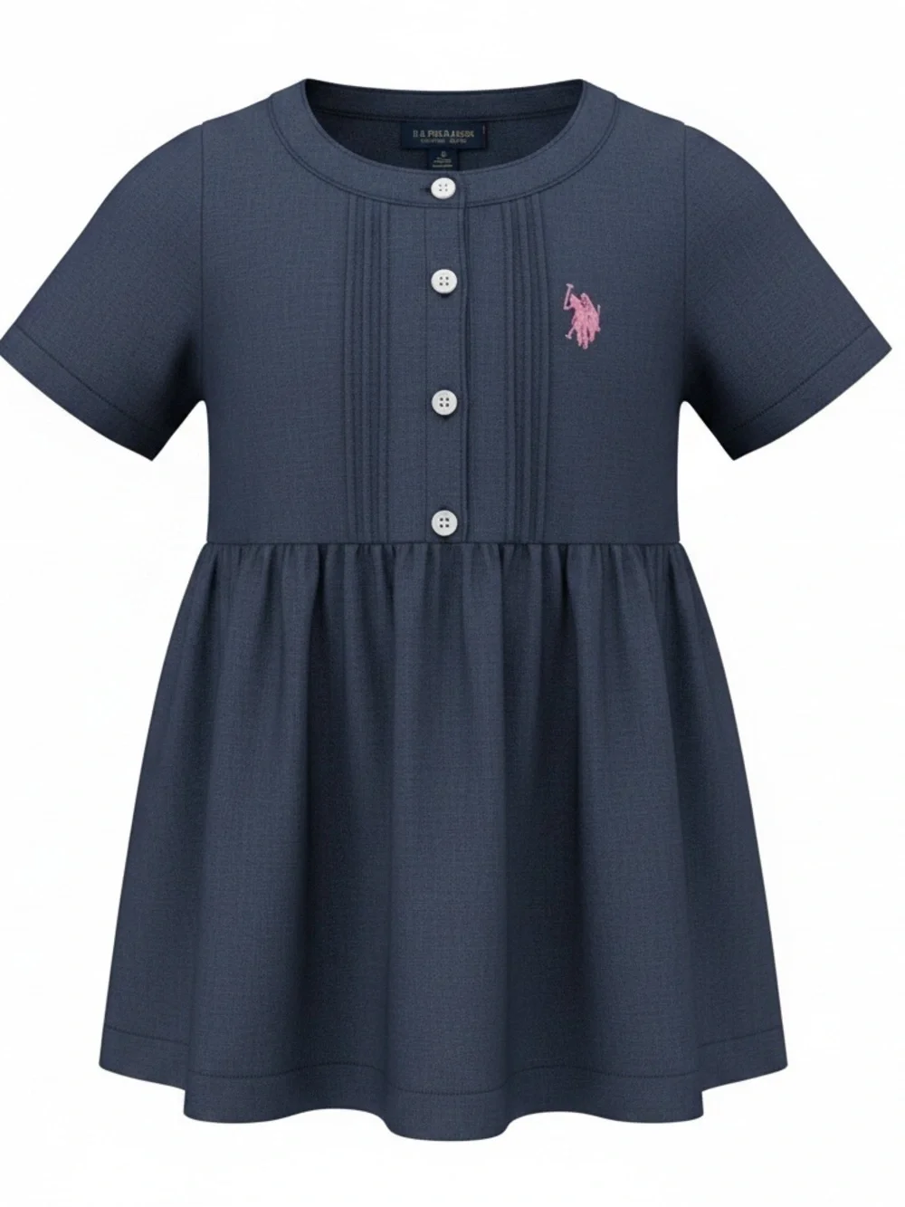 U.S. Polo Lightweight Dark Denim Color Girls Dress Size 4t